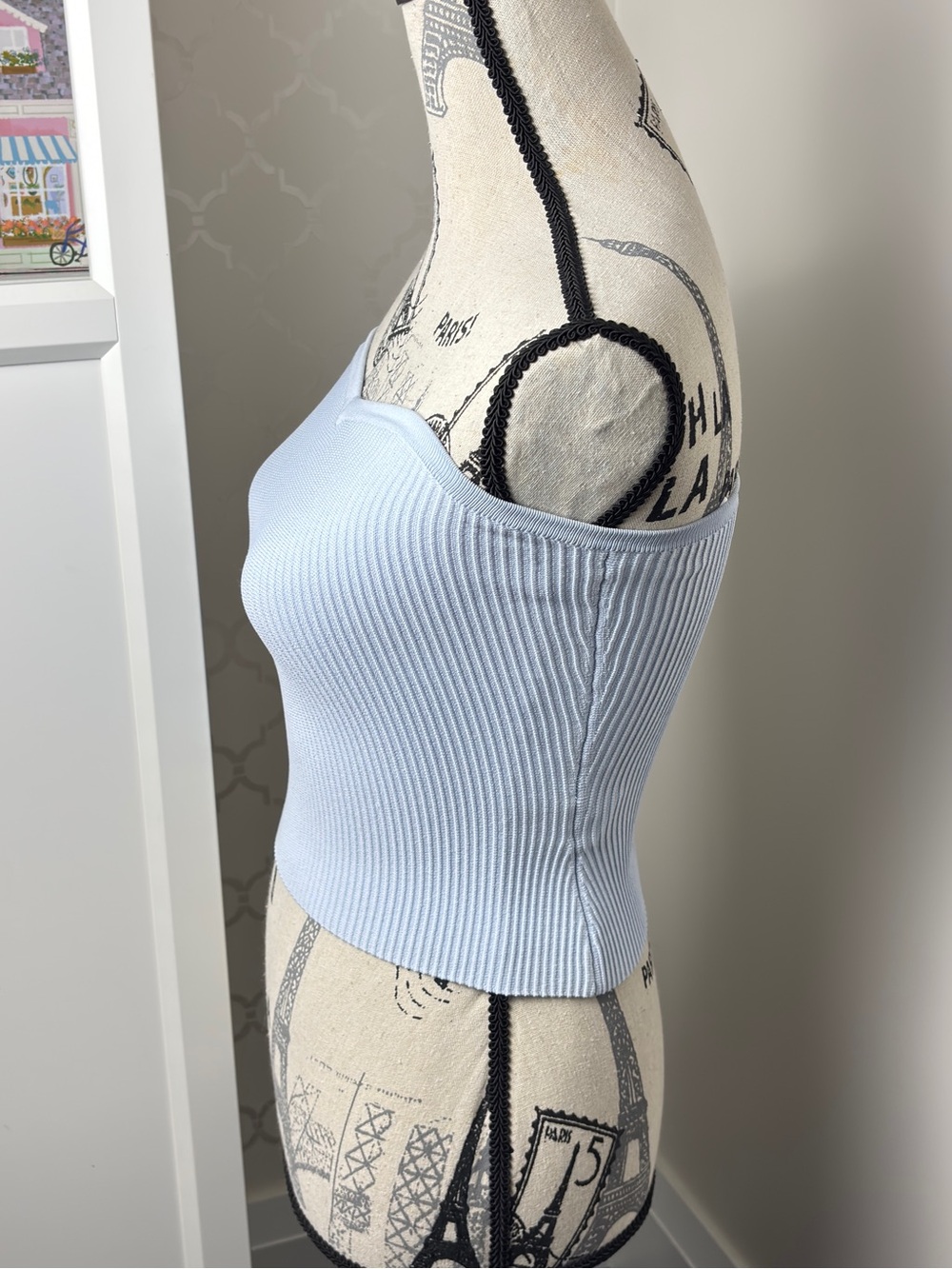Light blue strapless top - Picture 2 of 5